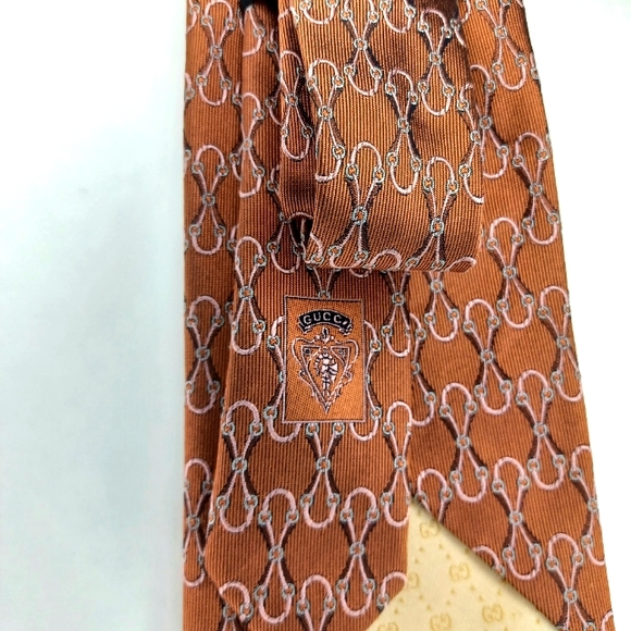 Gucci Silk Horsebit Pattern Necktie - Picture 4 of 6